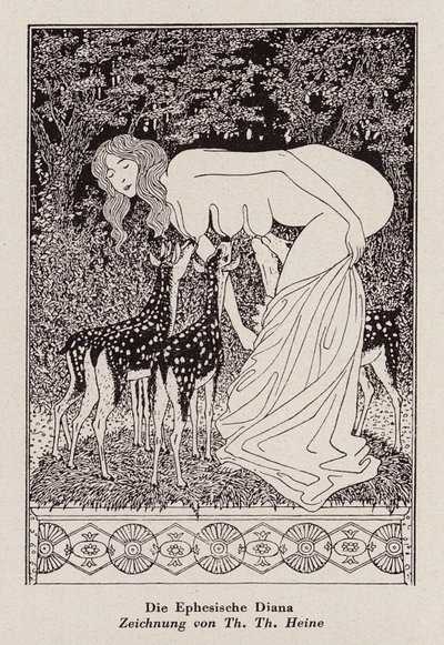 Efesiska Diana (lito) av Thomas Theodor Heine