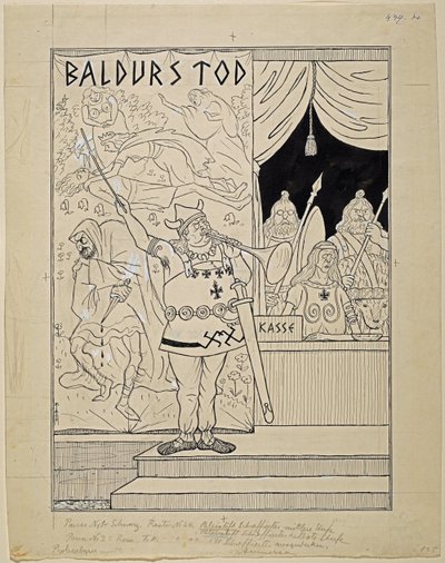 konkurrens för Oberammergau; Simplicissimus XXXV/8 av Thomas Theodor Heine