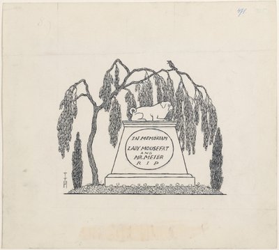 Mopsgrab av Thomas Theodor Heine