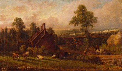 Järnvägslinjen vid Northfield, 1871. av Thomas Thomas