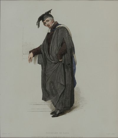Bachelor of Law, graverad av J. Agar, publicerad i R. Ackermanns 