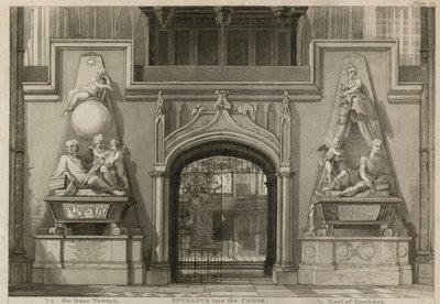 Entré till kören, Westminster Abbey, London av Thomas Uwins