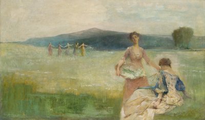 Våren, 1890. av Thomas Wilmer Dewing
