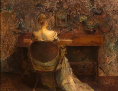 Spinet, ca. 1902. av Thomas Wilmer Dewing