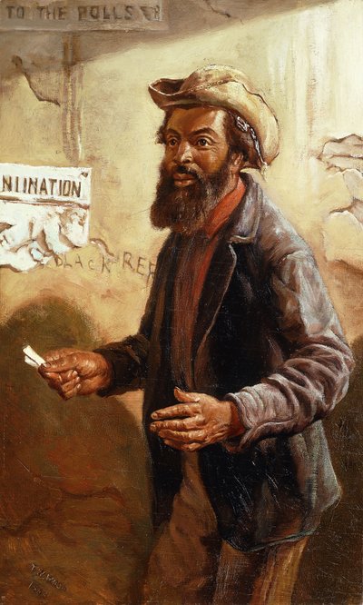 Hans första röst, 1868, 1868 av Thomas Waterman Wood