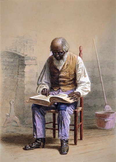 Läsa skrifterna, 1874. av Thomas Waterman Wood