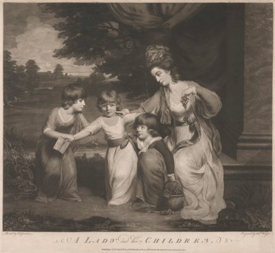Lady Rushout och barn av Thomas Watson