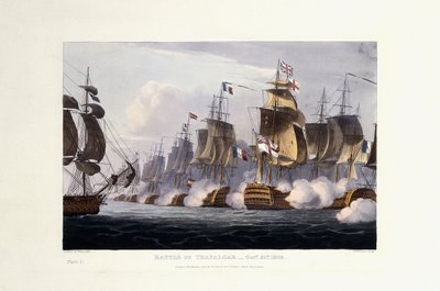 Slaget vid Trafalgar, 21 oktober 1805, 1816 av Thomas Whitcombe