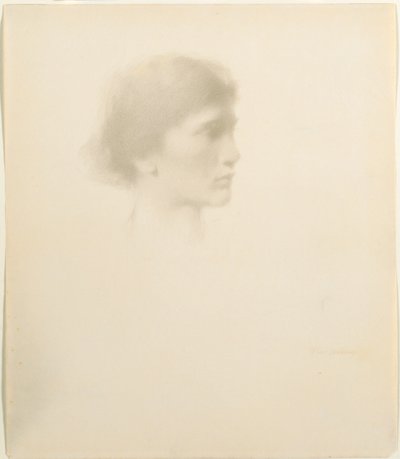 Chef för en kvinna, 1894 eller senare. av Thomas Wilmer Dewing