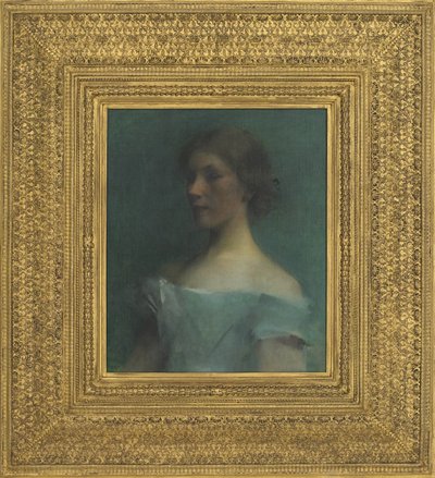 Porträtt i blått, 1898 av Thomas Wilmer Dewing