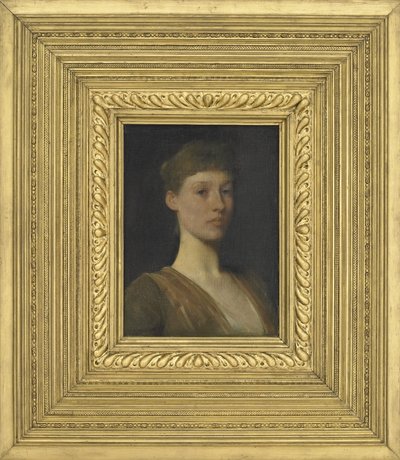 Porträtt av en ung flicka, 1888 av Thomas Wilmer Dewing