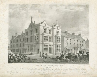 Hanley - District Bank: litografi, nd [?1833] (tryck) av Thomas Witlam Atkinson