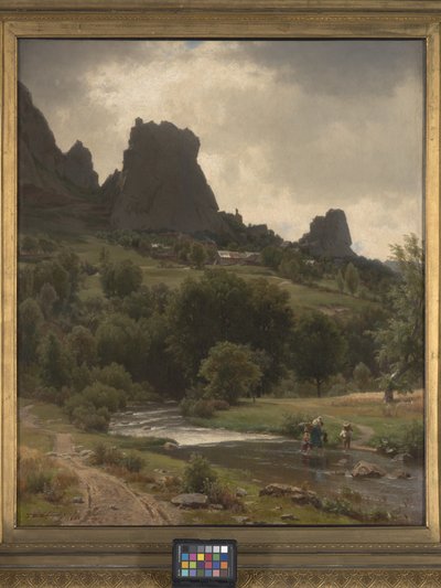 Summer Pastorale (Utsikt över Kallenfels) (olja på duk) av Thomas Worthington Whittredge