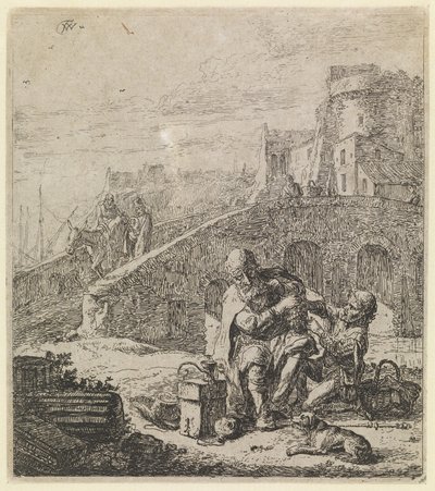 Tiggare som äter druvor av Thomas Wyck