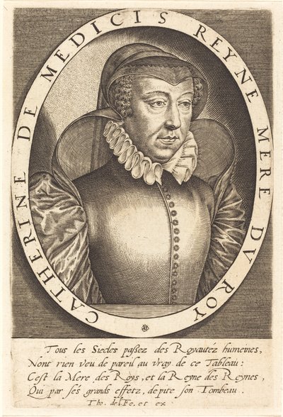 Catherine de Medici, Frankrikes drottning av Thomas de Leu