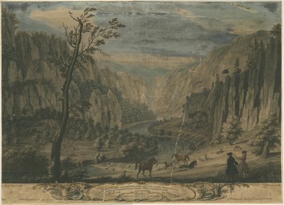 Dovedale - Åtta utsikter: gravyr, nd [?1743] av Thomas of Derby Smith