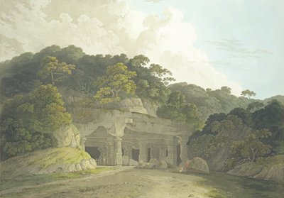 The Entrance to the Elephanta Cave, skylt 58 från 