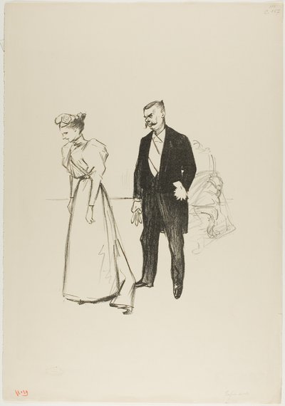Äntligen ensam! av Théophile Alexandre Pierre Steinlen
