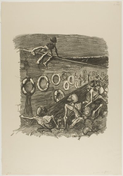 Vid federalisternas mur av Théophile Alexandre Pierre Steinlen