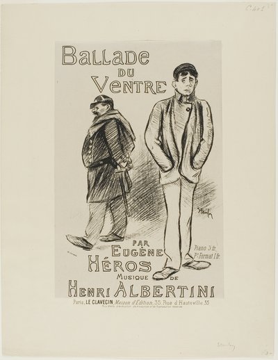Ballade du Ventre av Théophile Alexandre Pierre Steinlen