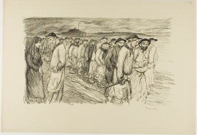 På väg ut ur gruvan av Théophile Alexandre Pierre Steinlen