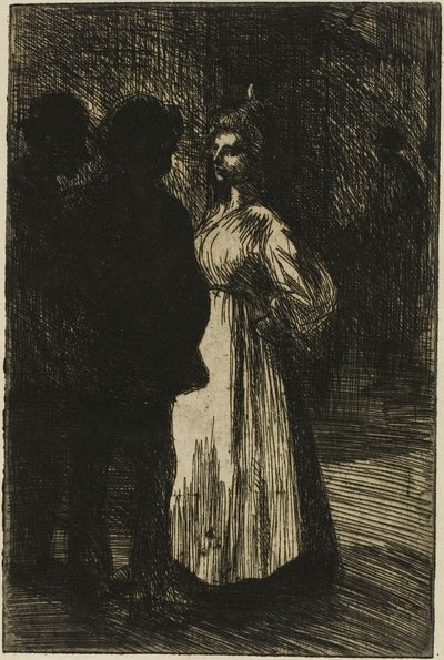 Konversation på natten av Théophile Alexandre Pierre Steinlen