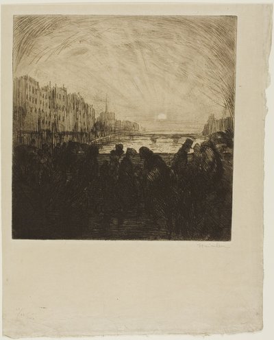Effekt av den nedåtgående solen av Théophile Alexandre Pierre Steinlen