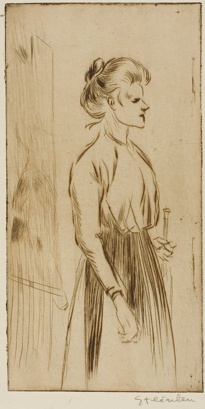 Hård kvinna av Théophile Alexandre Pierre Steinlen