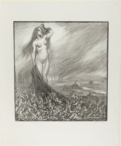 Hyllning till Zola av Théophile Alexandre Pierre Steinlen