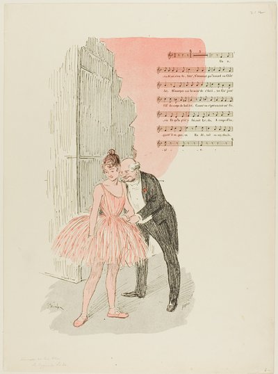 Leda och svanen av Théophile Alexandre Pierre Steinlen