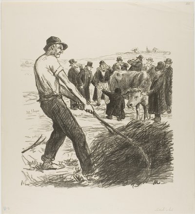 Mjölkko av Théophile Alexandre Pierre Steinlen