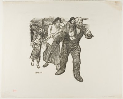Upprördhet i Pas-de-Calais av Théophile Alexandre Pierre Steinlen