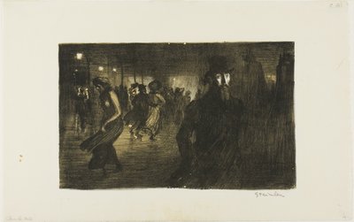 Paris, natt av Théophile Alexandre Pierre Steinlen