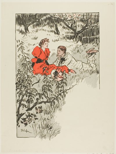 Vår av Théophile Alexandre Pierre Steinlen