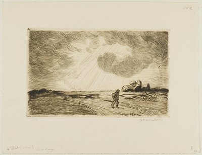 Stormigt väder av Théophile Alexandre Pierre Steinlen