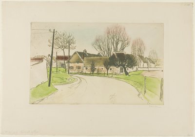 Huset i utkanten av byn av Théophile Alexandre Pierre Steinlen