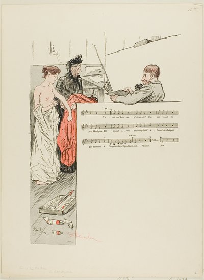 Den lilla modellen av Théophile Alexandre Pierre Steinlen