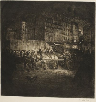 Skräpvagnen av Théophile Alexandre Pierre Steinlen