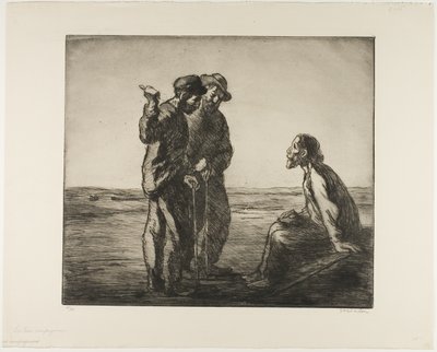 De tre följeslagarna av Théophile Alexandre Pierre Steinlen