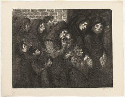 Änkorna i Courrières av Théophile Alexandre Pierre Steinlen