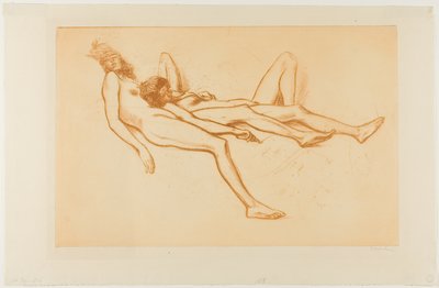 Två nakna modeller av Théophile Alexandre Pierre Steinlen