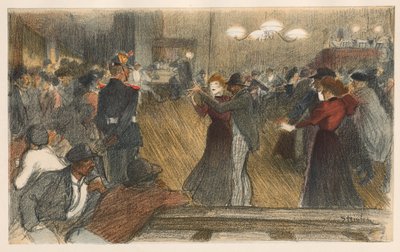 Ball the Barrier av Théophile Alexandre Steinlen