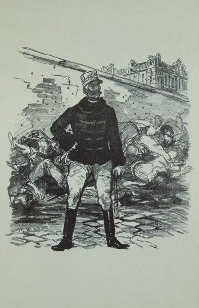 General Gaston Auguste (1830-1909) Marquis de Gallifet, i all hans ära av Théophile Alexandre Steinlen