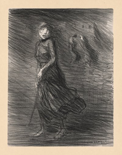 På gatan (Dans la Rue) av Théophile Alexandre Steinlen