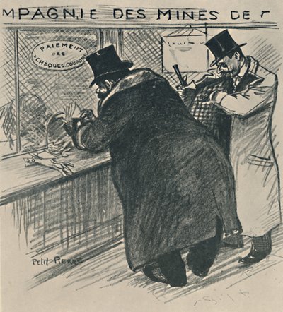 Den opportunistiska majoriteten, 1919 av Théophile Alexandre Steinlen
