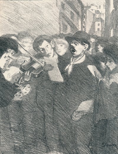 Lile Des Baisers från Songs Of Women, 1897, 1898 av Théophile Alexandre Steinlen