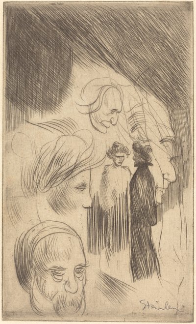 Skissplatta av Théophile Alexandre Steinlen