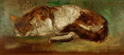 Th. A. Steinlen, sovande katt av Théophile Alexandre Steinlen