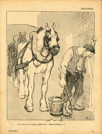 Smörtallriken, satirisk i färger av Théophile Alexandre Steinlen