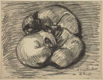 Katterna: Tsching, Batzar och Blanc-Blanc av Théophile Alexandre Steinlen